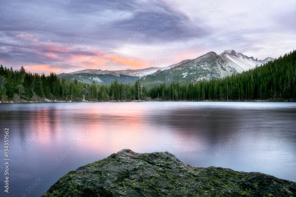 Bear Lake Sunset at Rocky Mountain National Park