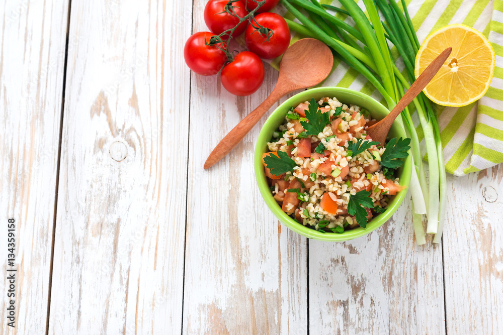 Green salad. Healthy food and vegetarian concept Green salad. Healthy food and vegetarian concept