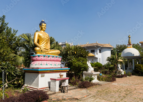 Canvas Print Gautami Nuns Temple, buddha statue, Lumbini Nepal