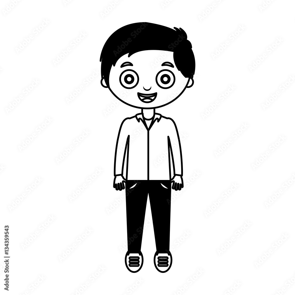 cute little boy character vector illustration design cute little boy character vector illustration design