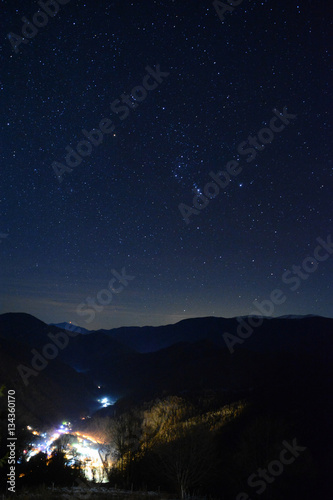 Starry night in the mountains