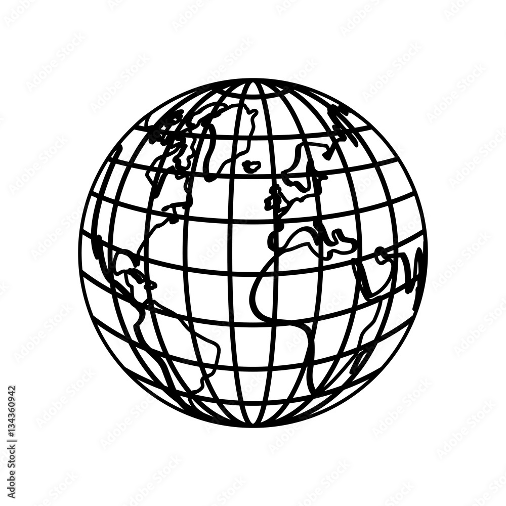 Isolated earth world icon vector illustration graphic design Isolated earth world icon vector illustration graphic design