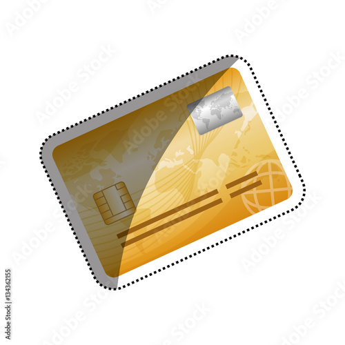 Bank credit card icon vector illustration graphic design