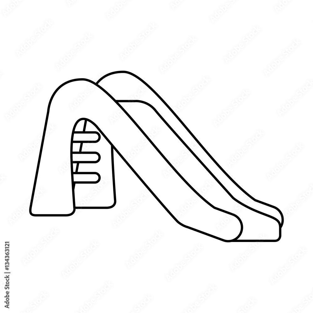 Park slide fun icon vector illustration design Park slide fun icon vector illustration design