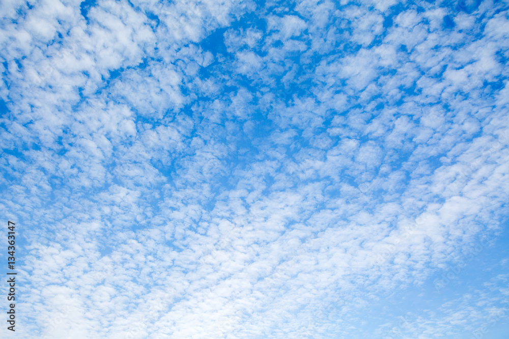The vast blue sky and clouds sky The vast blue sky and clouds sky