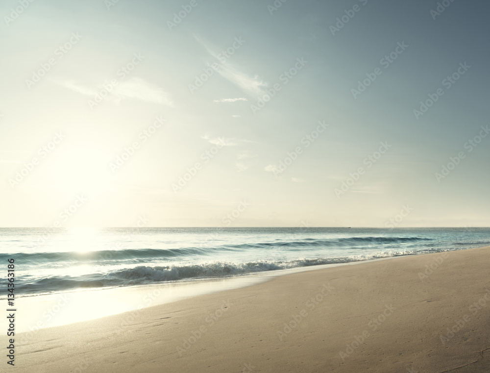 sunset on Seychelles beach