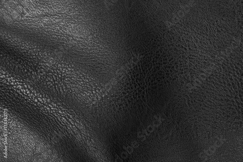 black artificial leather for background 
