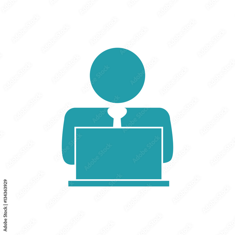 Businessman executive pictogram icon vector illustration graphic design Businessman executive pictogram icon vector illustration graphic design
