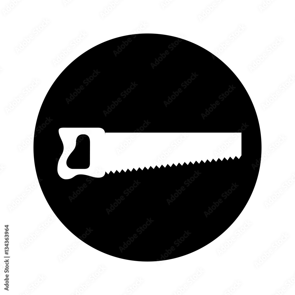 handsaw tool isolated icon vector illustration design