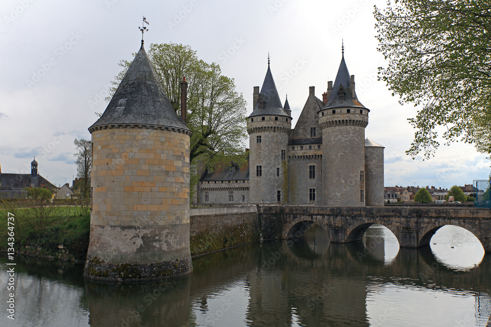 Fototapeta premium Sully-sur-Loire castle, France 