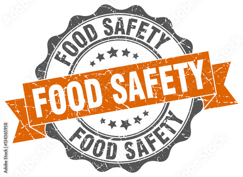 food safety stamp. sign. seal