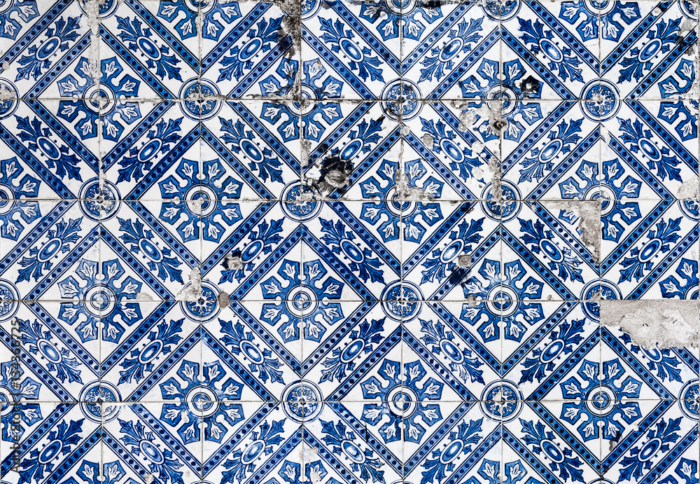 Tipical azulejo background
