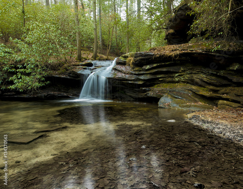 Waterfall in Table Rock State Park  South Carolina