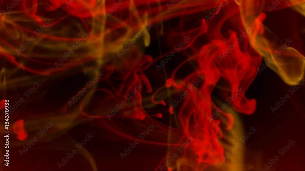 Abstract Smoke Red and Yellow Abstract Smoke Red and Yellow