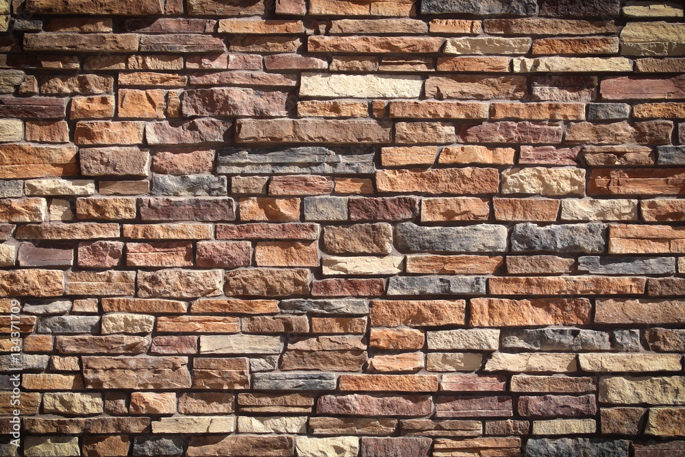 Fototapeta premium Ułożona kamienna ściana
