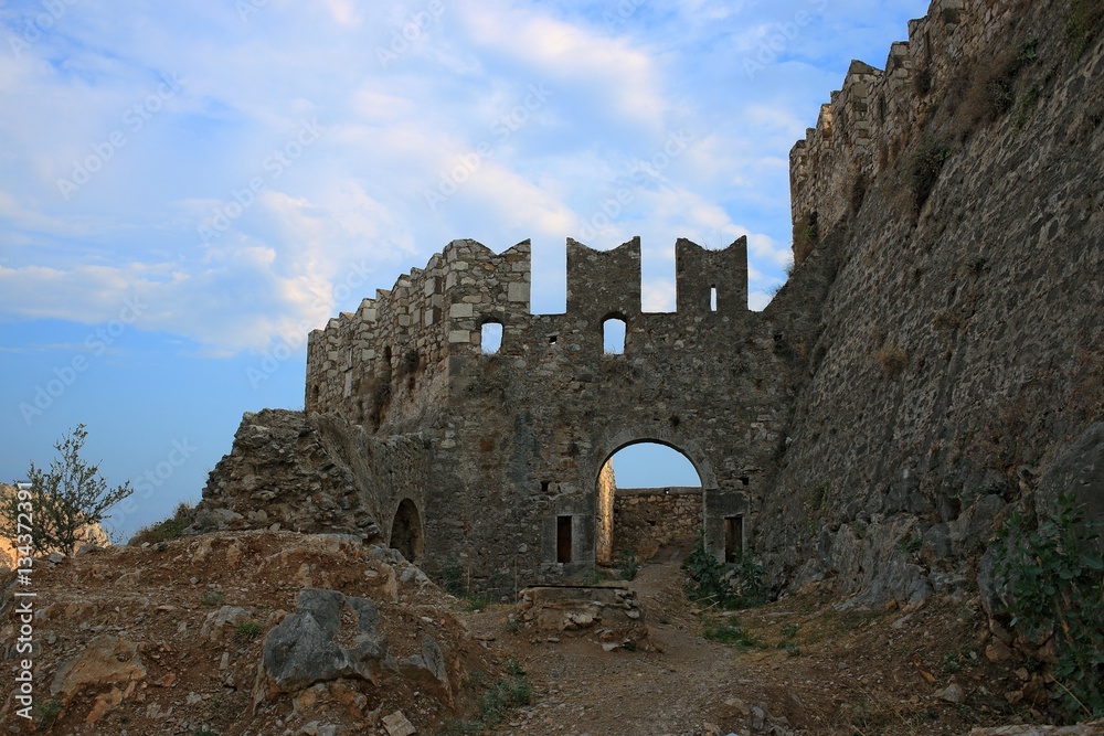 Acronafplio Fortress in Nafplion, Argolis Peloponnese, Greece