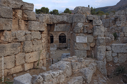 Ruins in Corinth, Greece - archaeological site