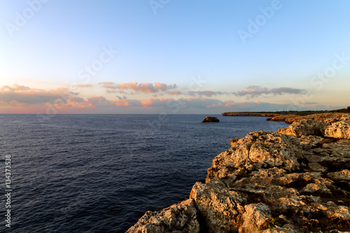 sunrise over the rocks