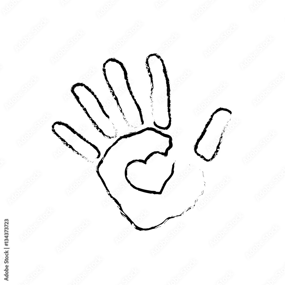 Human hand symbol icon vector illustration graphic design Human hand symbol icon vector illustration graphic design