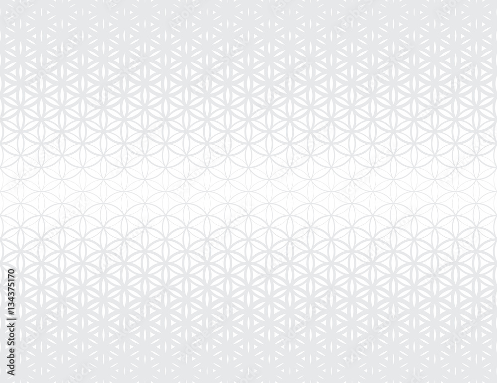 Abstract sacred geometry gray gradient flower of life halftone subtle pattern Abstract sacred geometry gray gradient flower of life halftone subtle pattern