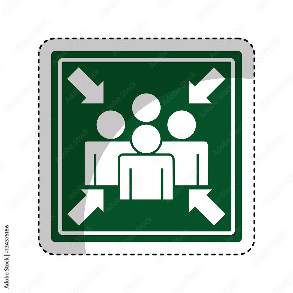 Meeting point sign icon vector illustration design Meeting point sign icon vector illustration design