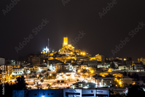 Paisaje de Bañeres (Banyeres de Mariola - Alicante) durante una nevada histórica y extraordinaria