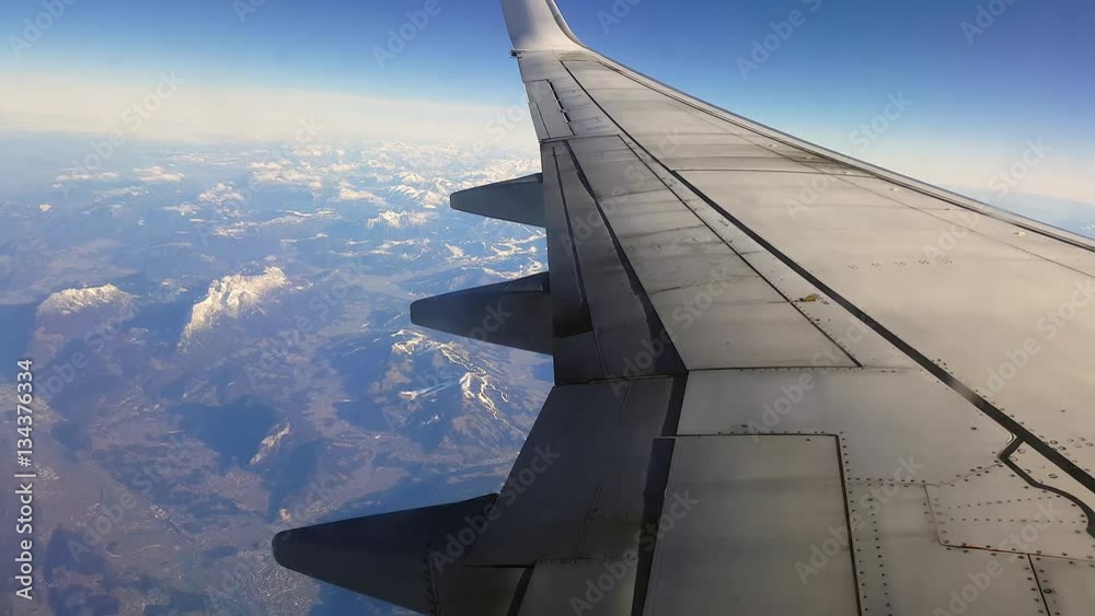 Alps mountain range aerial shot flying above Italy, France, Switzerland Alps mountain range aerial shot flying above Italy, France, Switzerland