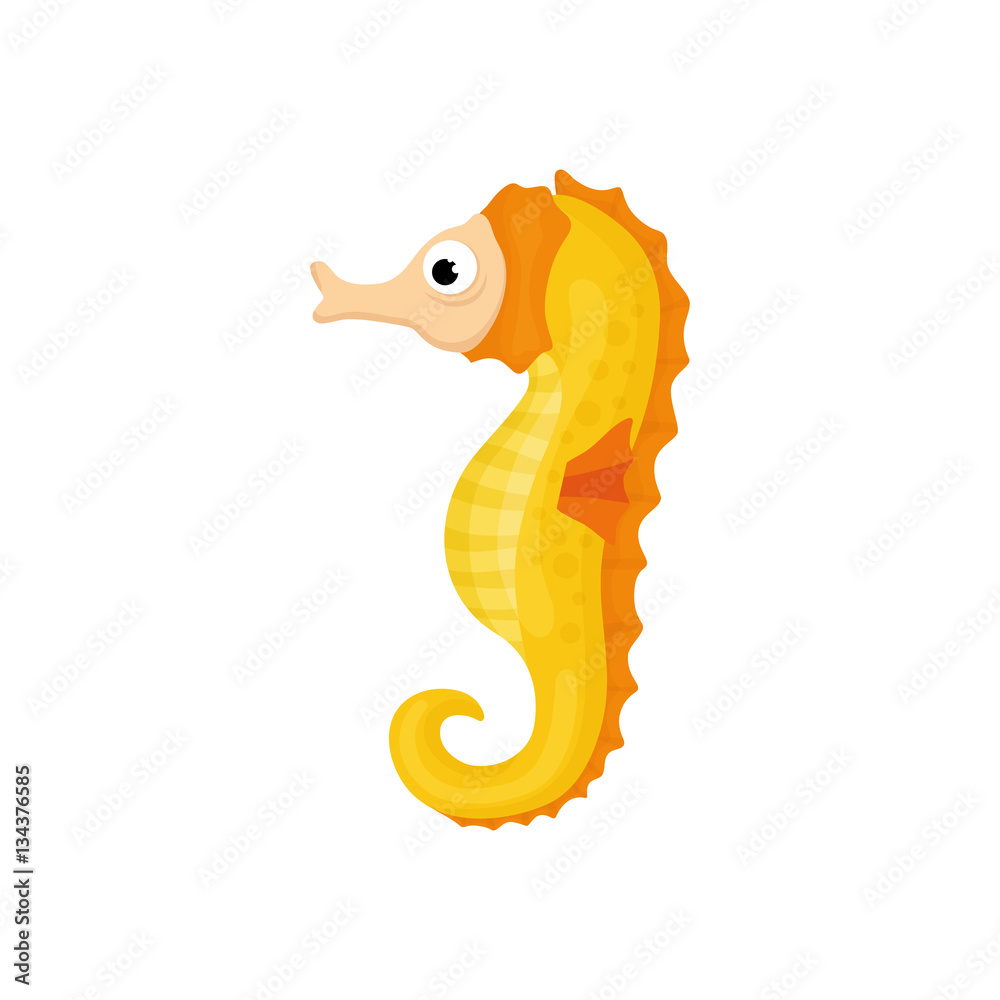 Obraz premium Sea horse animal icon vector illustration graphic design