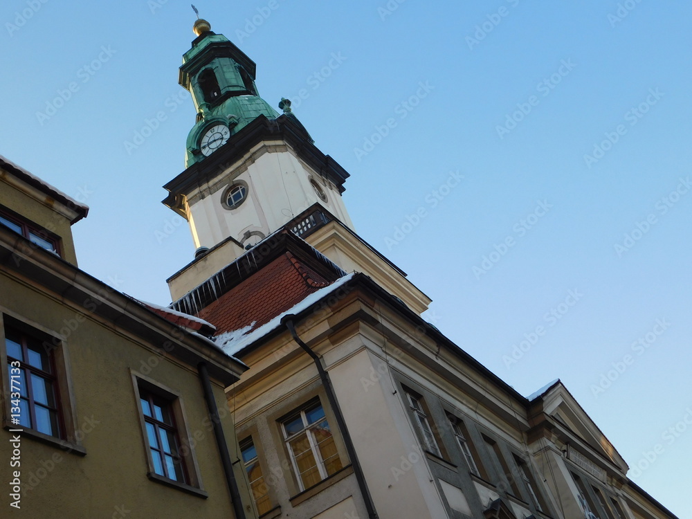 Architecture of city center in Jelenia Gora Architecture of city center in Jelenia Gora