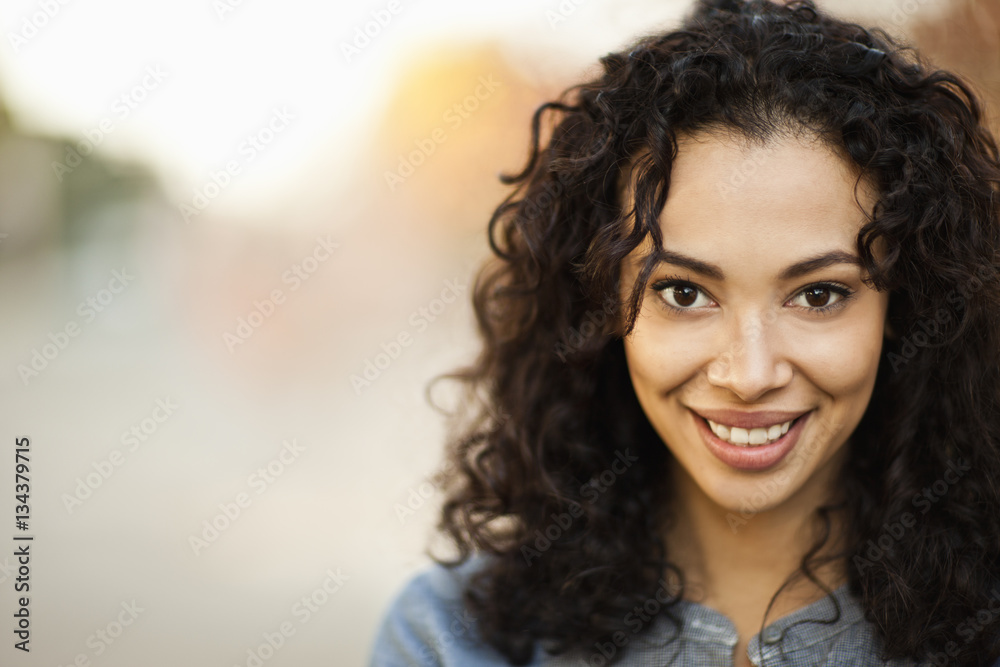Portrait of a smiling woman Portrait of a smiling woman