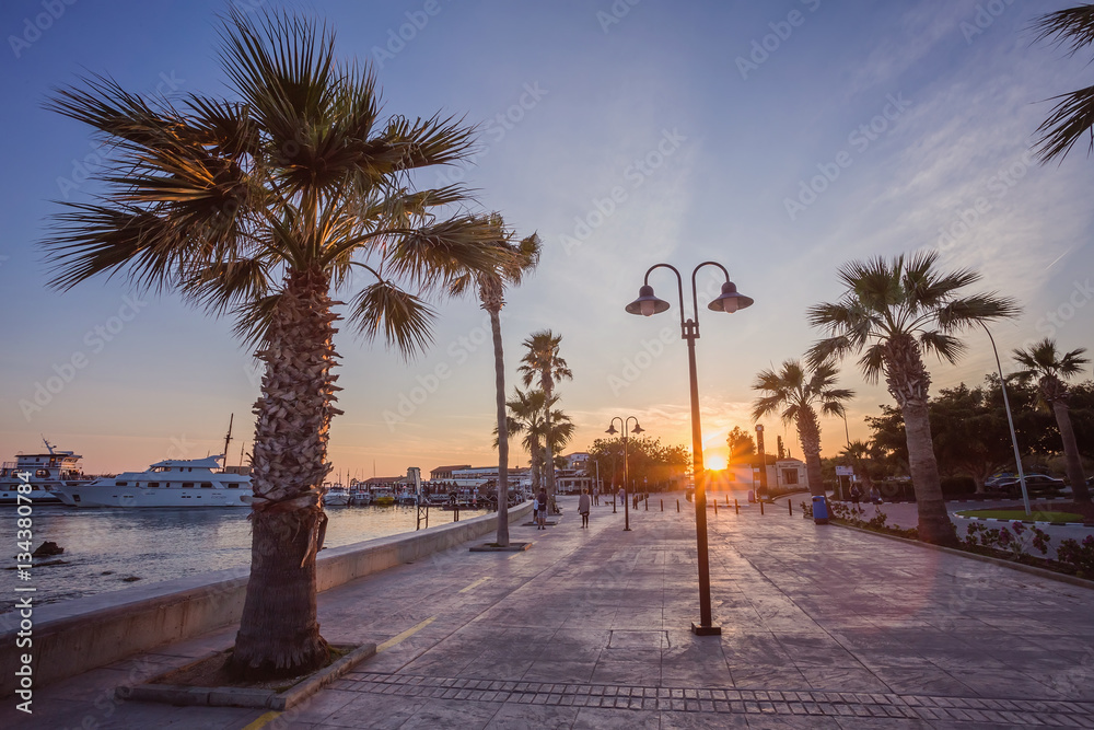 Obraz premium Odos Poseidonos, Paphos, Cyprus