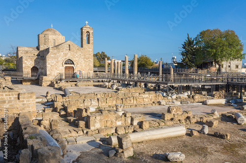 Panagia Chrysopolitissa Basilica in Paphos photo