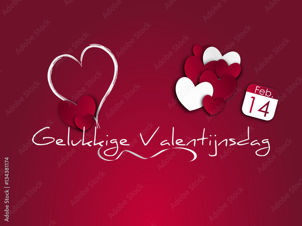 Vriendelijkheid Ontspannend elke keer Gelukkige Valentijnsdag 14 februari Stock Vector | Adobe Stock