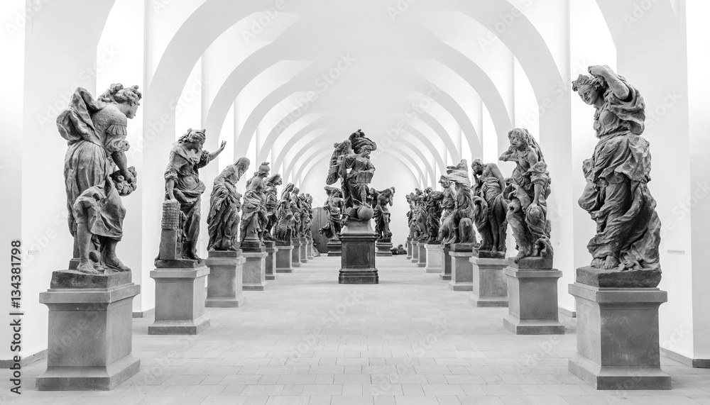 Fototapeta premium The allegories of Virtues and Vices at Kuks
