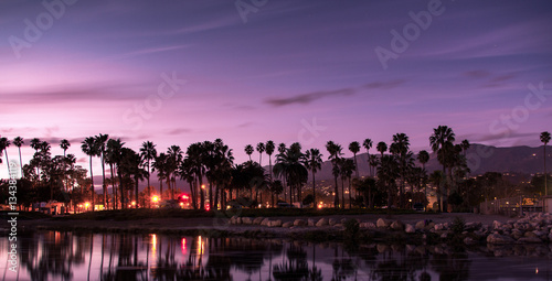 Purple Sunset in Santa Barbara photo