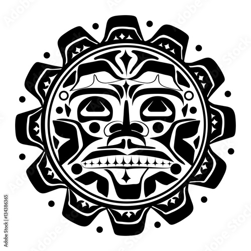 Vector illustration of the sun symbol