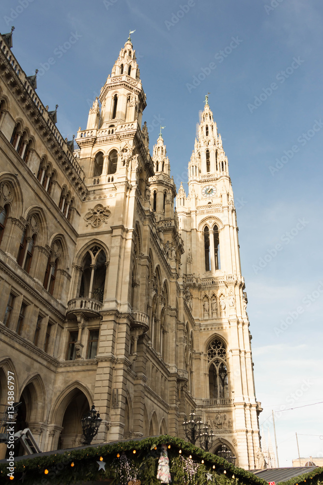 The Rathaus (City Hall) of Vienna , Austria.