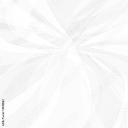 white background with abstract layered wavy shapes in modern fractal art pattern design with curved gray stripes