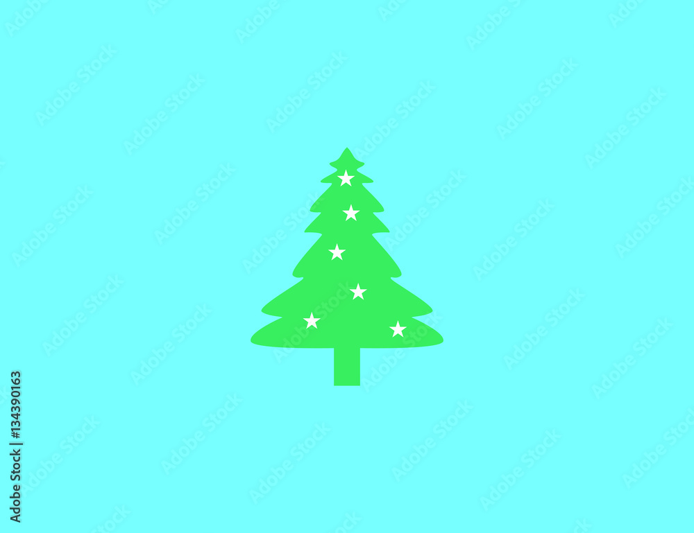 Obraz premium Vector decoration celebrate christmas tree
