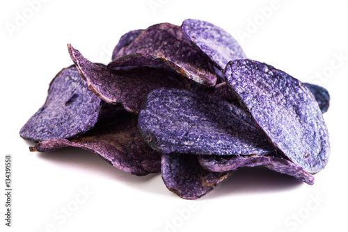 Blue potato chips