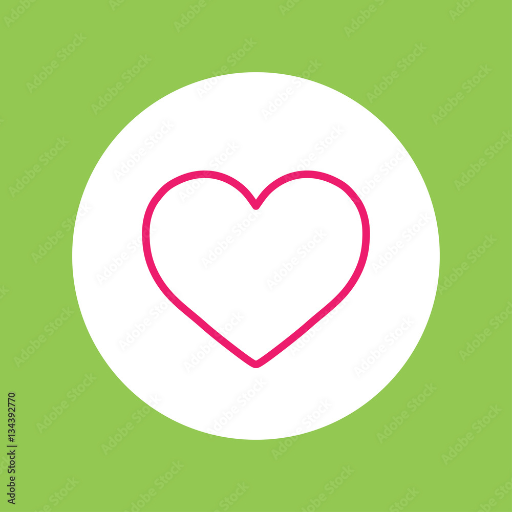 heart love valentine line icon