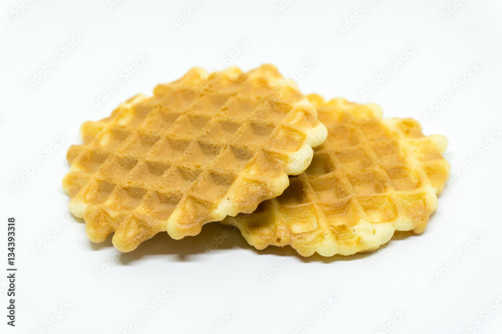 belgian waffles isolated on a white background belgian waffles isolated on a white background