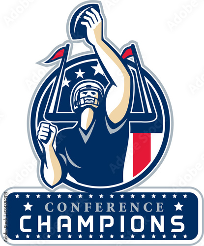 Football Conference Champions New England Retro