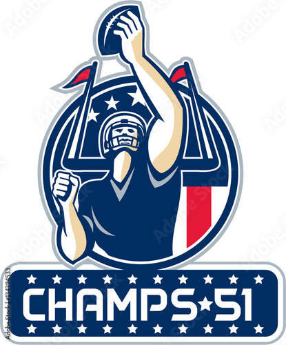 Football Champs 51 New England Retro