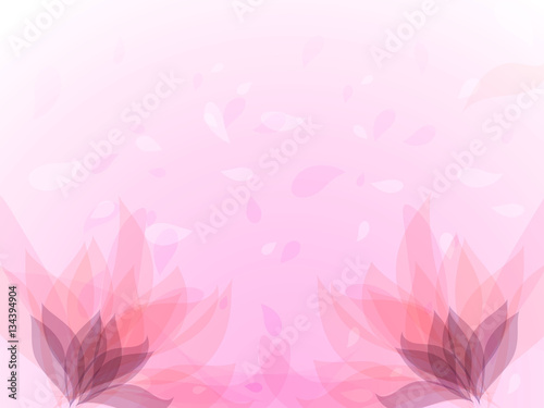 Abstract background with pink flowers