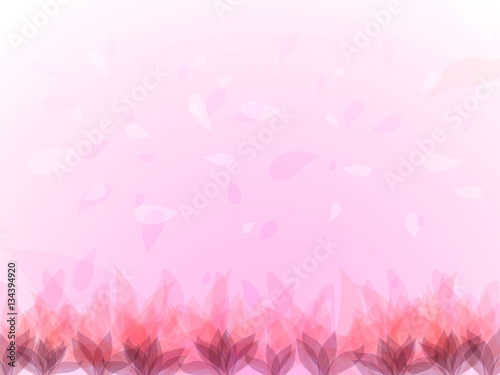 Abstract background with pink flowers