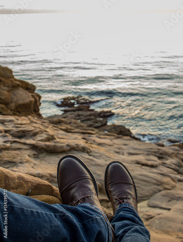 Sitting on the rocks