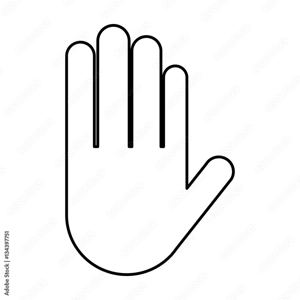 hand human index icon vector illustration design hand human index icon vector illustration design