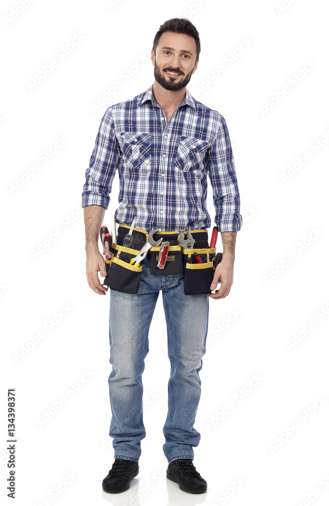 Handyman with toolbelt Handyman with toolbelt