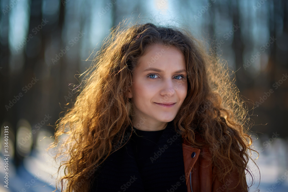 Young woman outdoor in the winter Young woman outdoor in the winter